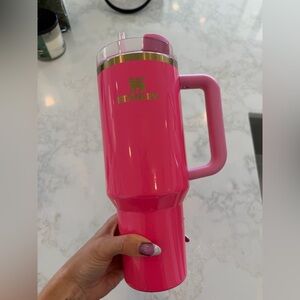 Limited edition hot pink Stanley 40oz tumbler
